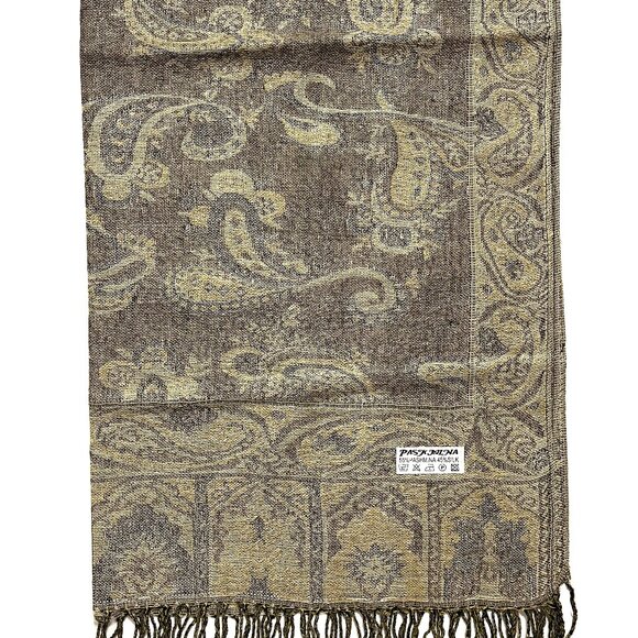 Women's Double-Side Pashmina Shawl/Scarf Wrap - Picture 3 of 4